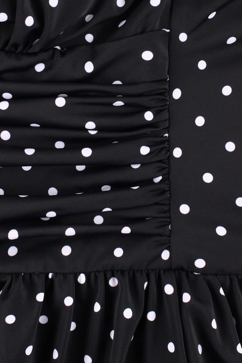 JINXUEER Women’s Plus Size Swim Dress Floral Print Ruched Modest Slimming One Piece Skirt Swimsuit