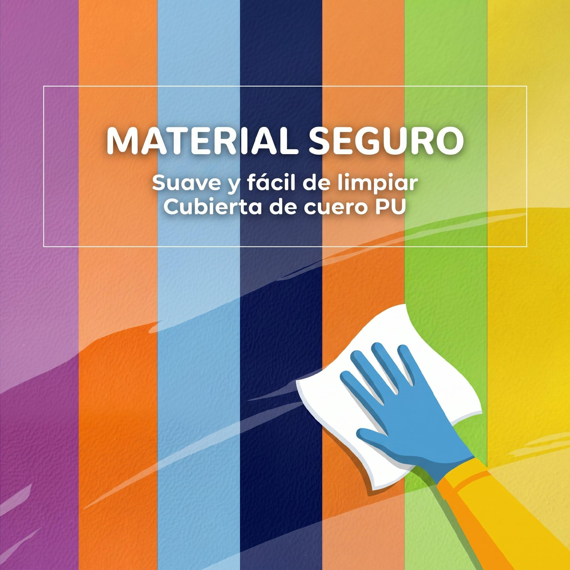 HOMCOM Juego de 7 Bloques de Espuma para Niños 1-3 Años Multicolor