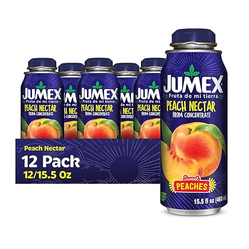 Miniatura 1 de Jumex Lata Botella Peach Néctar  Lata de aluminio aislada sin BPA con parte superior resellable 169 onzas líquidas paquete de 12