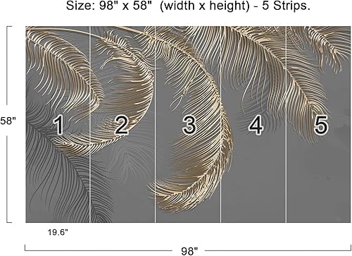 Miniatura 4 de Cliouar - Papel tapiz de pared para dormitorio sala de estar papel tapiz 3D papel tapiz de elefante decoración de 98 x 58 pulgadas