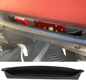 YOCTM GrabTray Interior Storage for Jeep Wrangler JL Passenger Storage Tray Fits 2018 2019 2020 2021 2022 2023 JLU Sports Sahara Freedom Rubicon X & Unlimited 4XE Interior Accessories