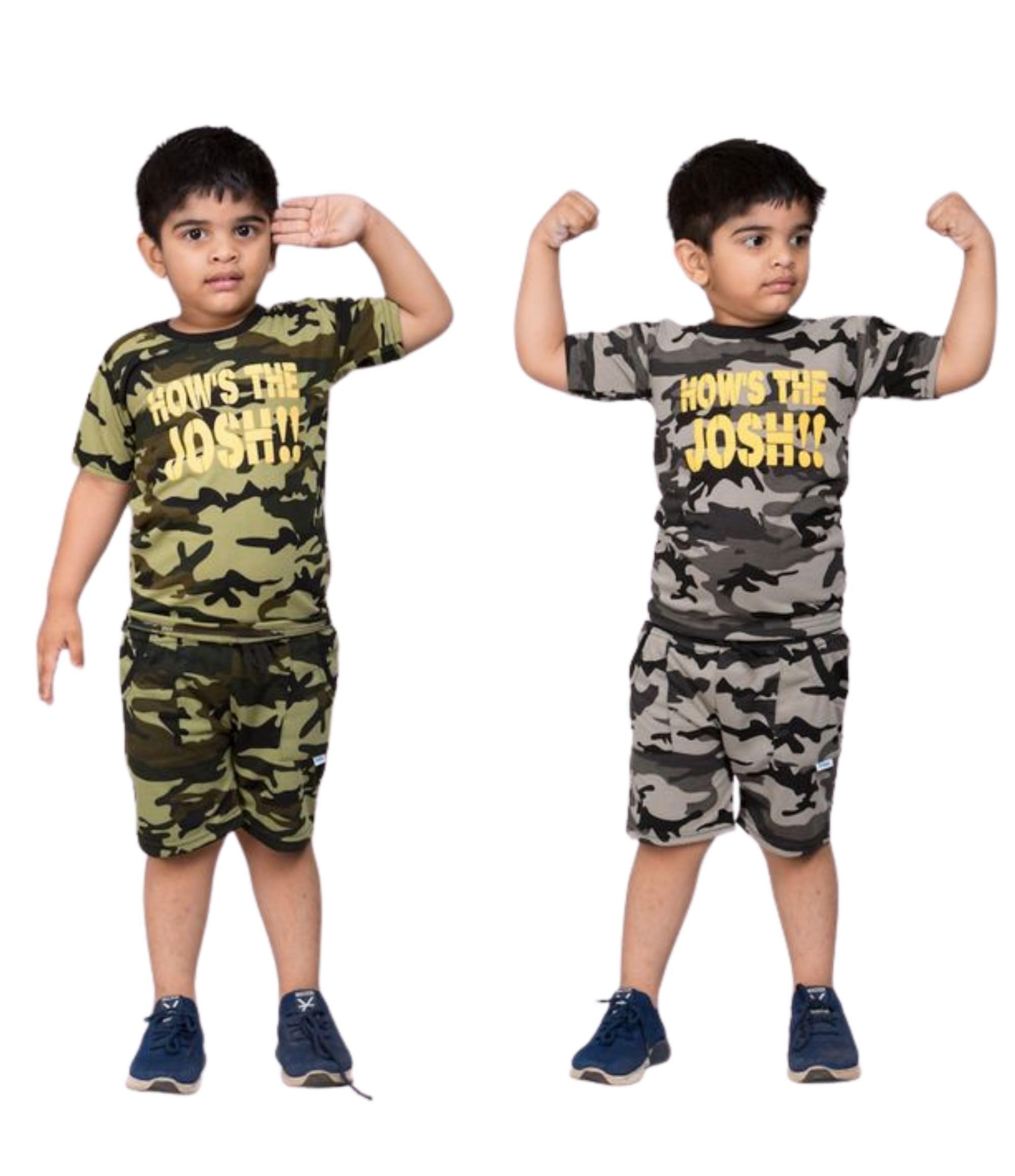 Stylish Green & Grey Casual T-Shirt and Shorts Set for Boys & Girls - Perfect for Summer Playdates, Outdoor Adventures, and Everyday Comfort-image-15