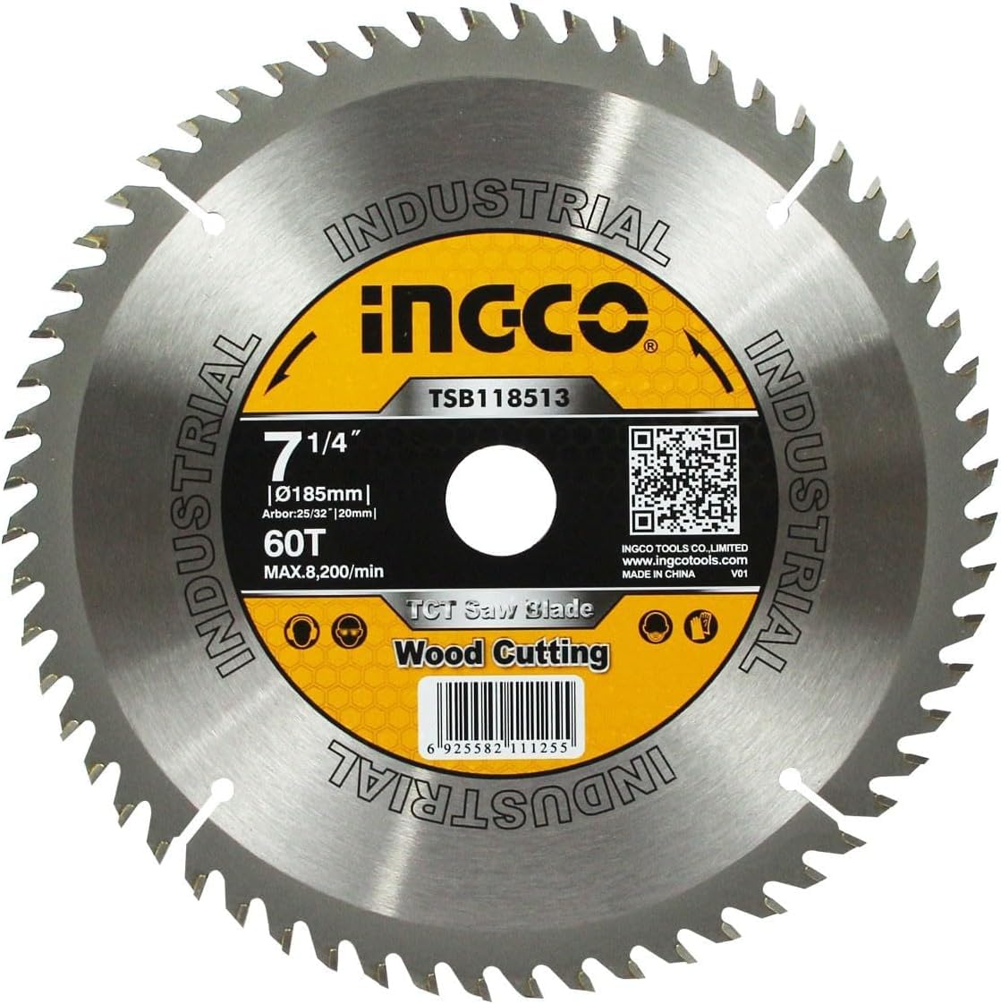 INGCO TCT Saw Blade 185mm - TSB118513