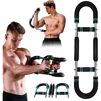 Shaker Twister Arm Trainer Adjustable Chest and Arm Trainer with 20 kg/30 kg Resistance Portable Muscle Strength Amplifier for Home 2 Levels Spring Resistance for Home Training