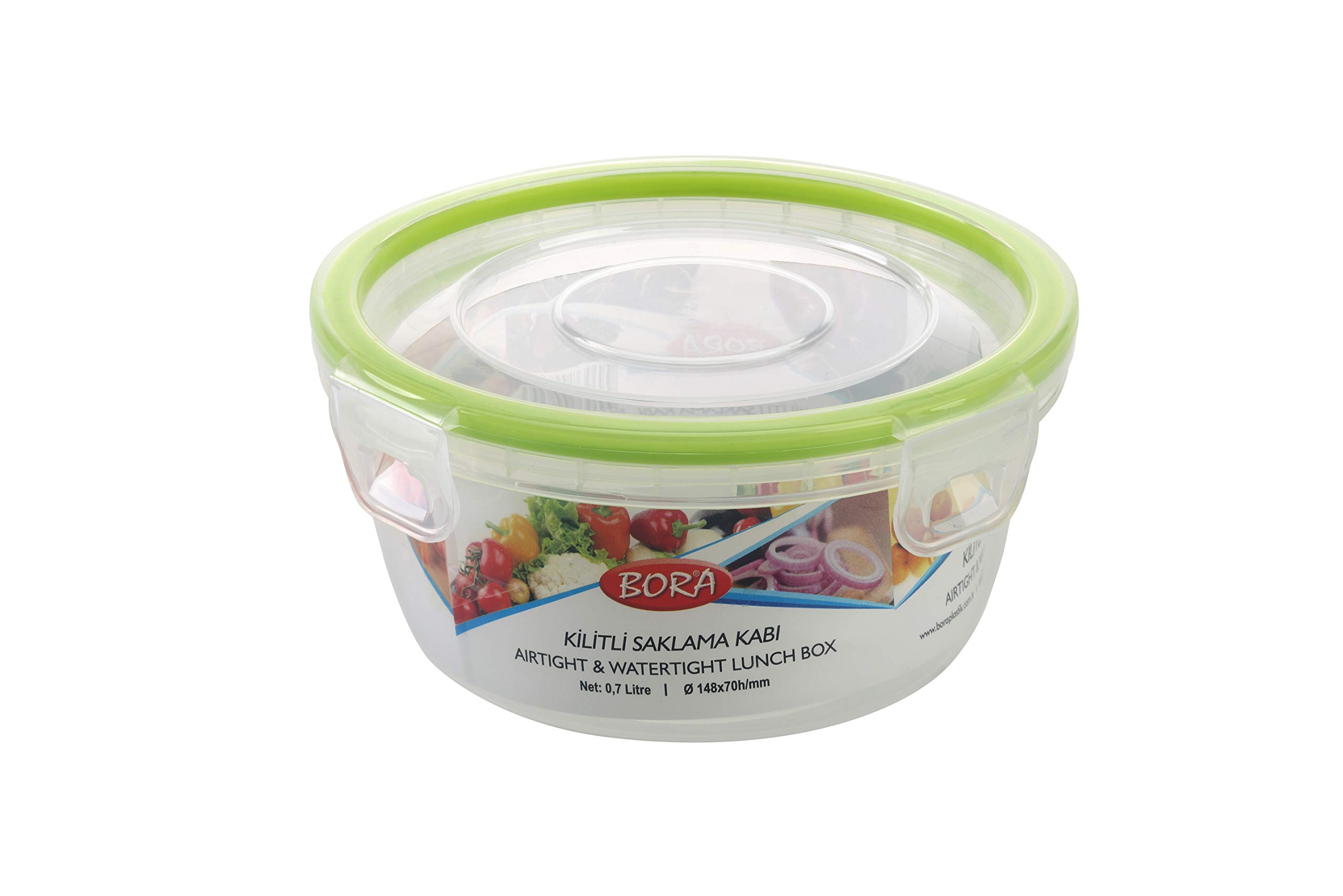 BO824 Kilitli Yuvarlak Saklama Kabı 700 ml