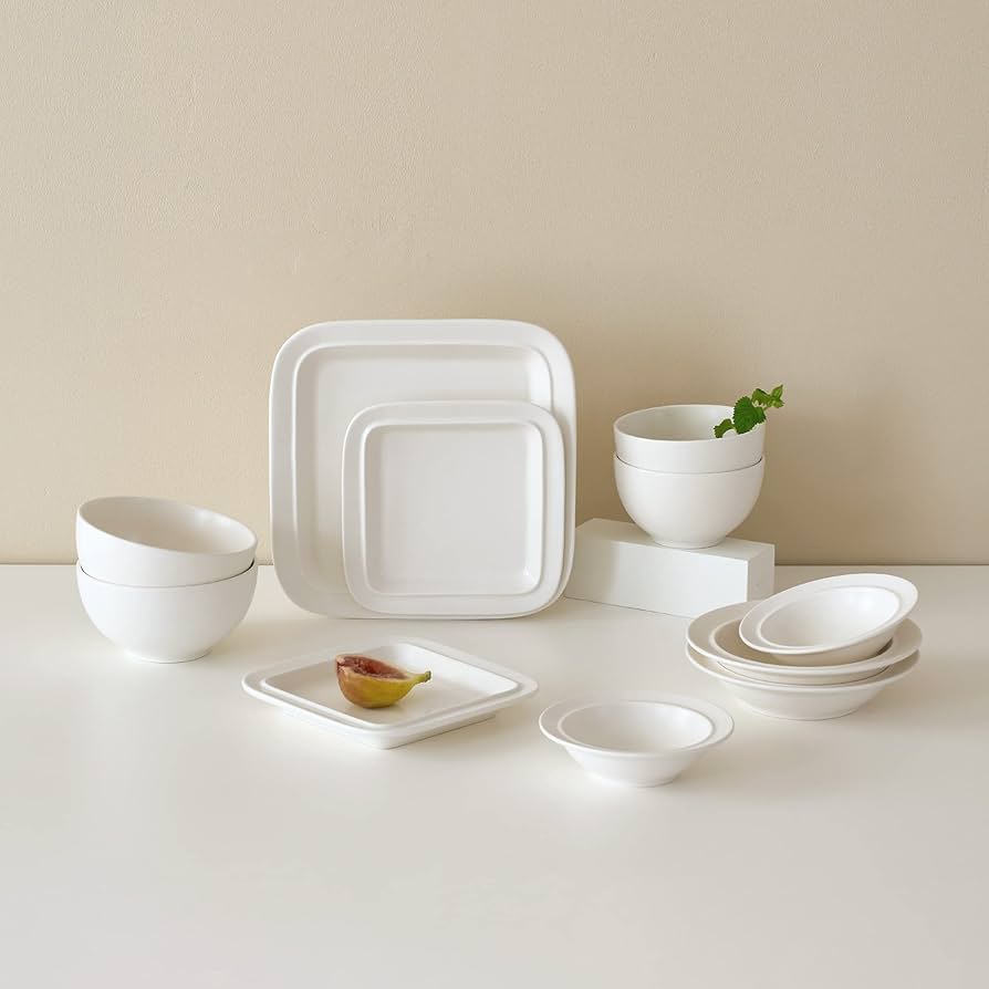 Amazon.co.jp: 【LENANSE】MONDE 2人、4人食器セット 韓国食器 食器