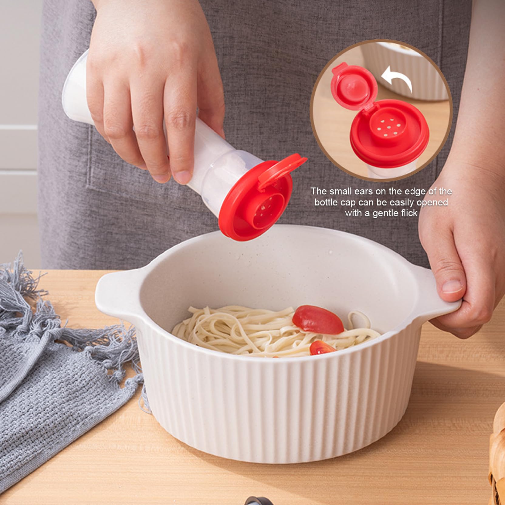 Salière Et Poivrière Grand Format – Avec Couvercle Anti-humidité – Design Sablier – Pour Cuisine, Restaurant – 15,98 Cm