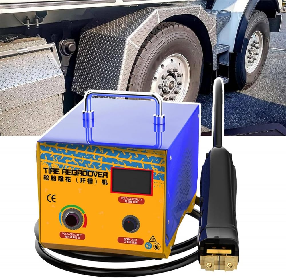 Kit De Reparación De Neumáticos, Herramienta para Ranurar Neumáticos, Máquina Tallada De Neumáticos De Mano De 1000w para Restauración De Neumáticos En Camiones Y Automóviles