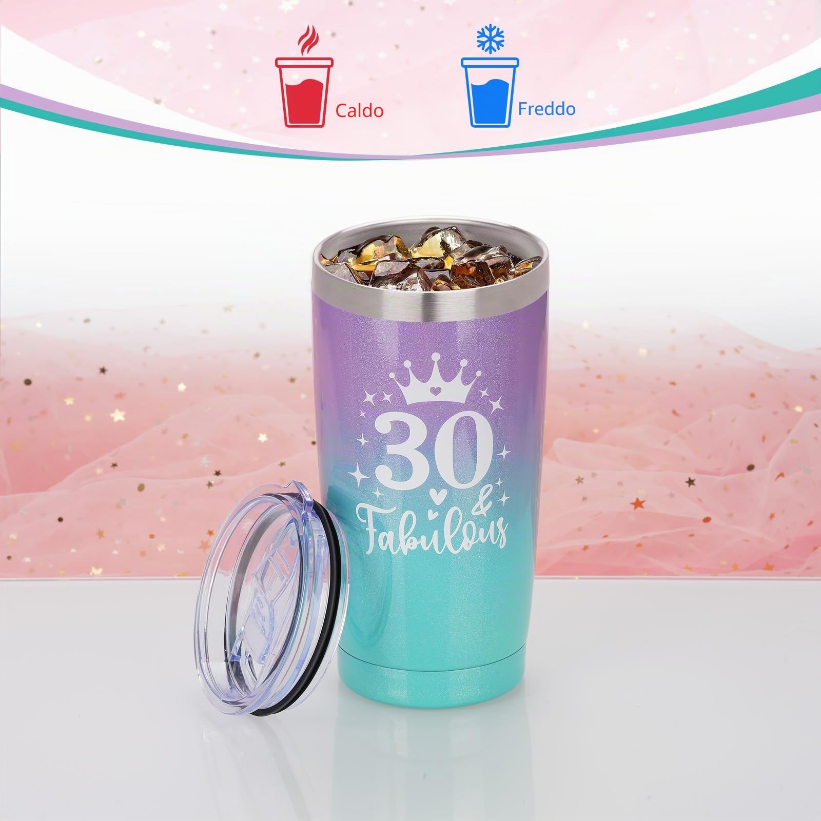 Regalo di Compleanno per Donna 30 Anni - Set Personalizzato per Mamma, Sorella e Amiche