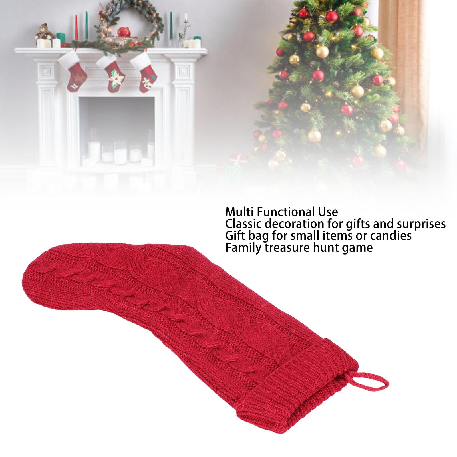 Décoration De Noël Chaussettes De Noël Sac Cadeau De Bonbons