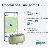 Tractive XL Smart Dog GPS Tracker | Rastreador de mascotas en vivo con cerca virtual | Monitoreo de signos vitales de frecuencia cardíaca y frecuencia respiratoria | Hasta 1 mes de duración de batería