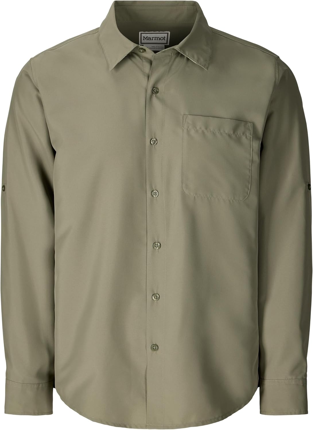 Marmot Men's Aerobora Long Sleeve Button-Down Shirt - Lightweight, Packable, Quick-Drying UPF Protection