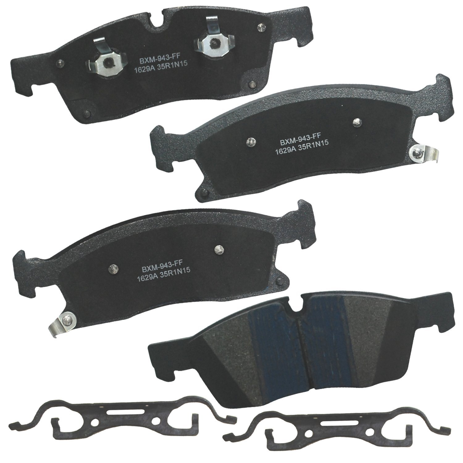 Bendix Premium SBM1629A Semi-Metallic Front Brake Pads for Dodge Durango 2015-2012, Jeep Grand Cherokee 2014-2013, Mercedes-Benz GLE350 2019