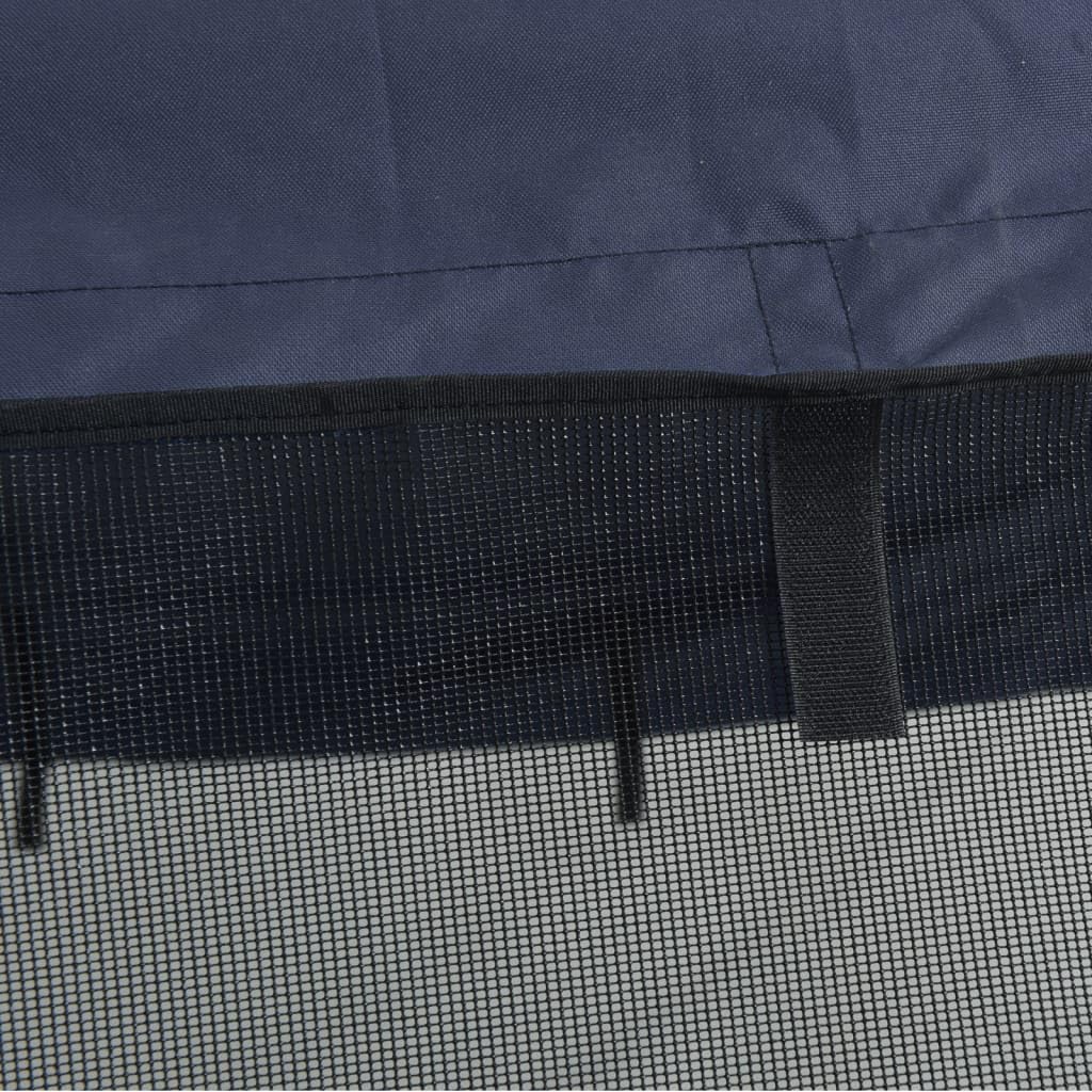 vidaXL Bimini di Prua Pareti Laterali Rete 4 Archi 243x(185-198)x137cm, bimini per imbarcazione, tendalino per barca, copertura per imbarcazione