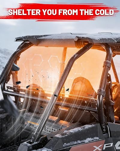 Miniatura 2 de StarknightMT RZR - Ventana trasera transparente compatible con Polaris RZR XP 1000/4 1000/XP TURBO/4 TURBO RZR 2014-2023, accesorios para ventana