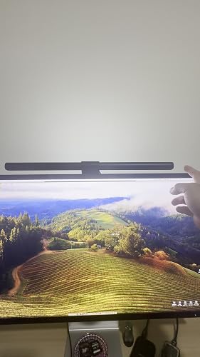 COMANYI Barre lumineuse pour moniteur, lampe de moniteur, barre d'écran, lumière PC avec soin des yeux anti-éblouissement, rétroéclairage, alimentation USB, gain de place pour le travail, les études