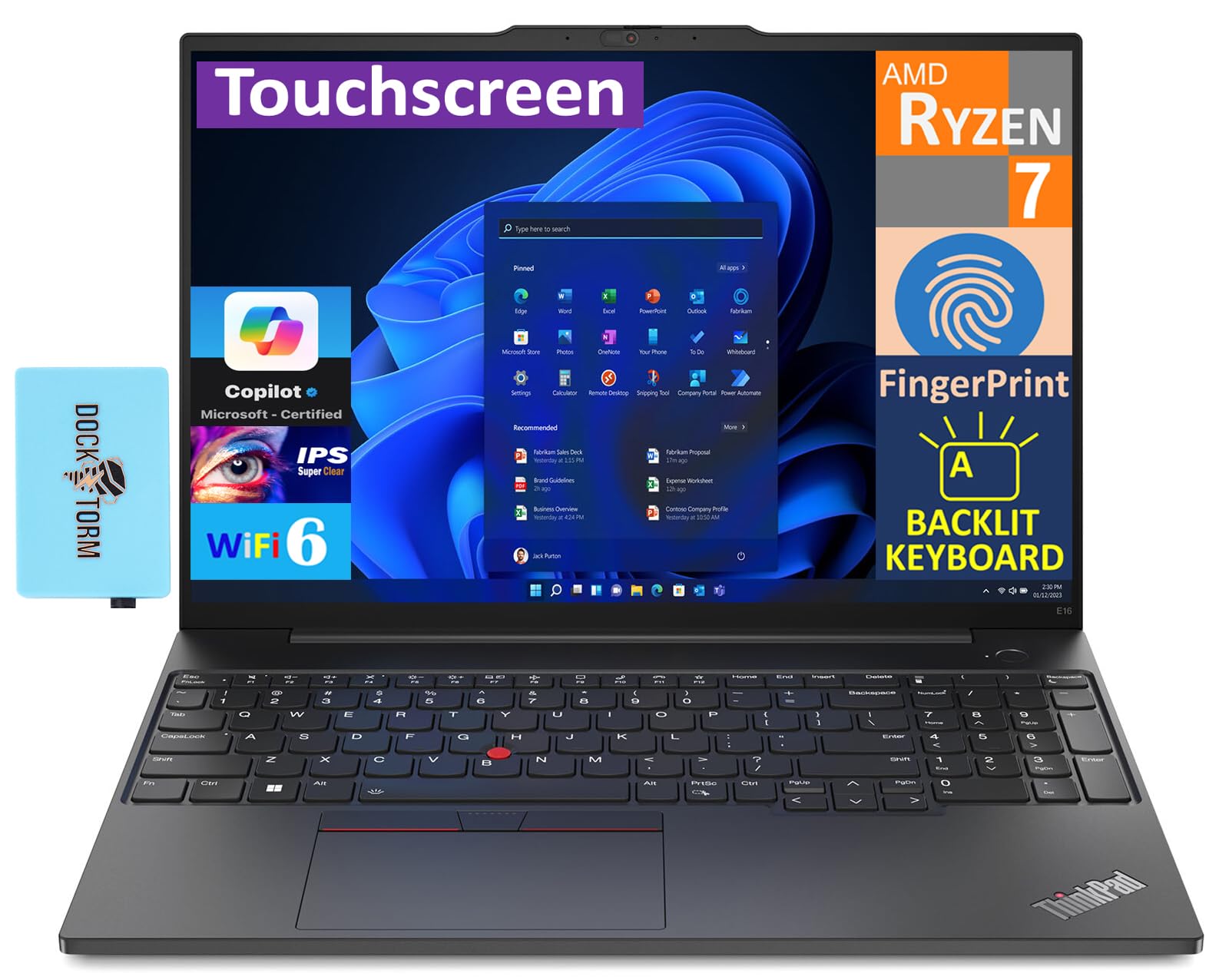 Amazon.com: Lenovo ThinkPad E16 Gen 1 Business Laptop 16.0