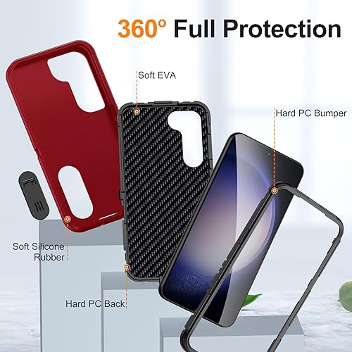 Miniatura 137 de BaHaHoues Funda para Samsung Galaxy S23 Ultra con soporte integrado, a prueba de golpes y caídas de grado militar para Galaxy S23 Ultra 5G