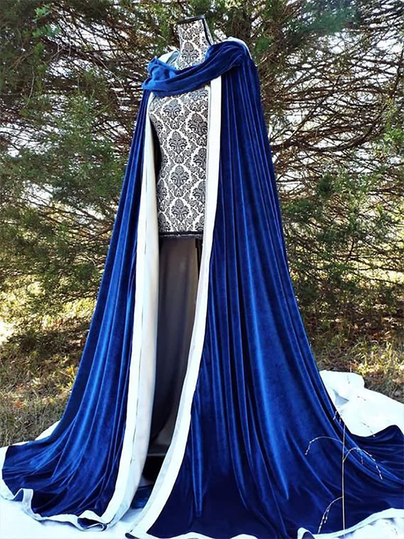 Cape à capuche longue en velours unisexe pour Halloween, Noël, cosplay