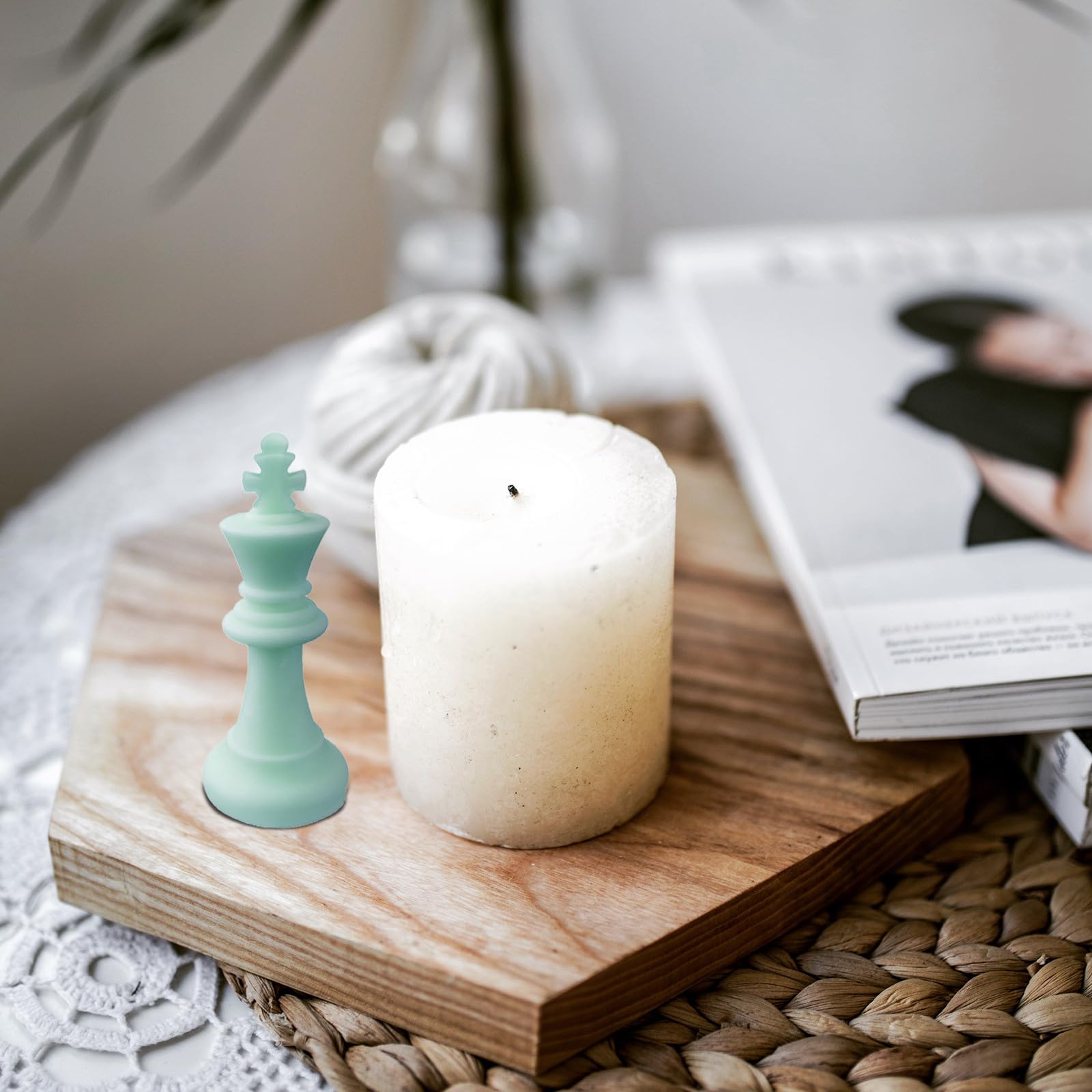TOYANDONA Stampo in Silicone Facile da Usare e Pulire a Forma di per Candele 6 per Decorazioni