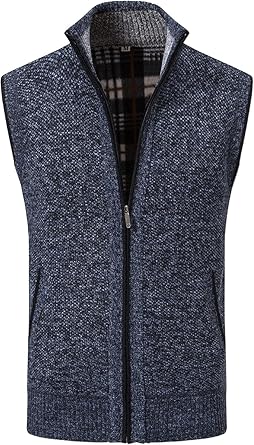 Mens Lightweight Fleece Lined Gilet Coat Zip Up Sleeveless Outerwear Vest Simple Comfort Soft Tank Tops