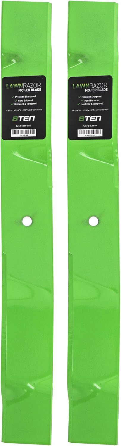 8TEN LawnRAZOR Mower Blade for Murray MK Mower 20 inch Deck 43865E701 471548MA 71548E701 71548E701MA (Mulching) 2 Pack