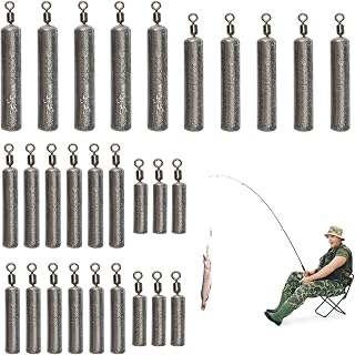 Pequeños Pesa de Pesca Mezclados, 28 Piezas Plomos Pesca, Pesca Sinker, Dropshot de Plomo de Pesca, Pesca De Plomo, para Juego de Pesas de Pesca Aparejo de Pescar (5 Tamaños 3.5g 5g 7g 10g 14g)