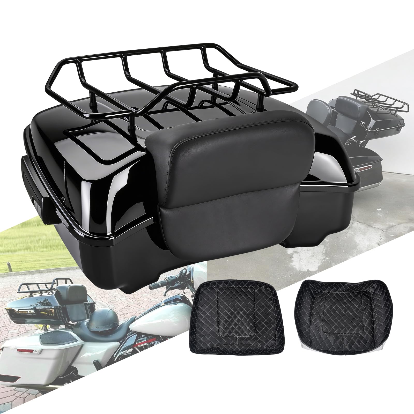 Amazon | HCmotorku チョップド ハーレー用 トップケース リア ツアー