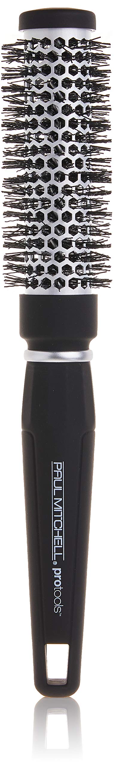 Paul Mitchell Pro Tools Express Ion Aluminum Round Brush, For Blow-Drying All Hair Types, Small, Black and Silver