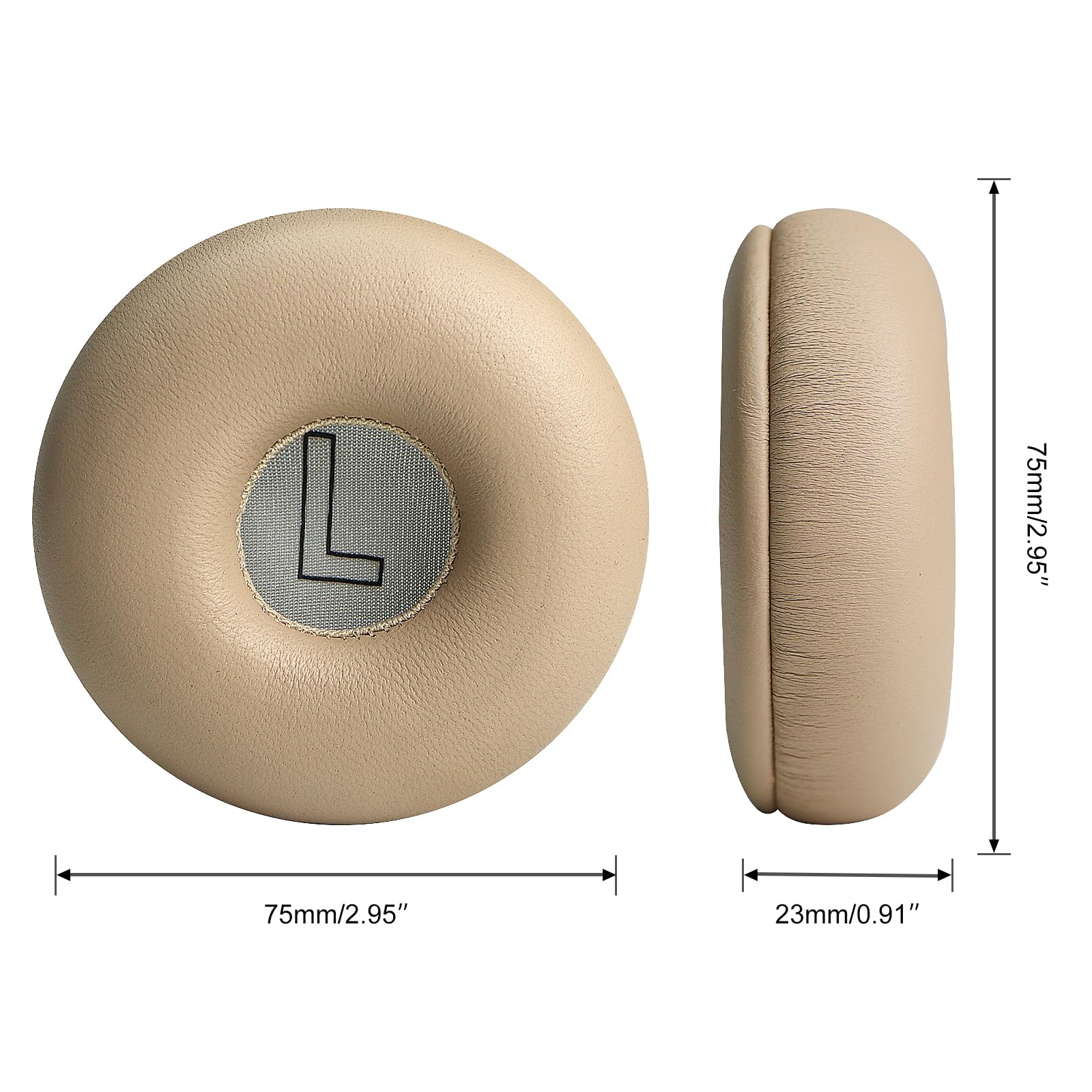 Lammfell-Ohrpolster, Ersatz-Ohrpolster aus Schaffell für Bang & Olufsen Beoplay H8i kabellose Bluetooth-Over-Ear-Kopfhörer (nicht passend für H8), Ohrpolster mit Geräuschisolierung,