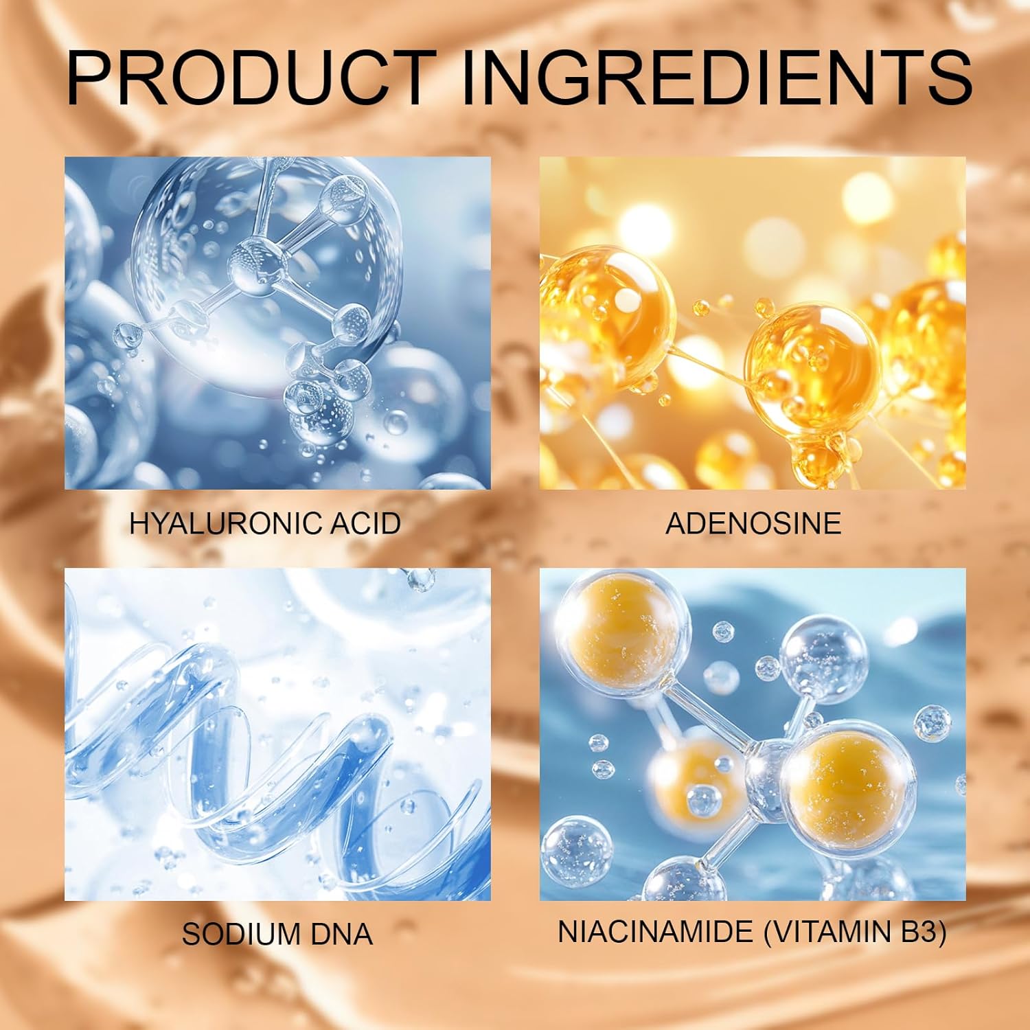 Advanced PDRN Rejuvenating Cream, 99% Pure Salmon DNA,Collagen Gel with Hyaluronic Acid and Niacinamide,Nighttime Skin Repair,Inspired Skincare (1) - Image 4