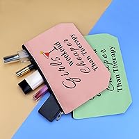 Vista 4 de Mikela Bolsa de cosméticos de regalo de fin de semana para, Verde+rosa+púrpura, S, Lindo, divertido, femenino