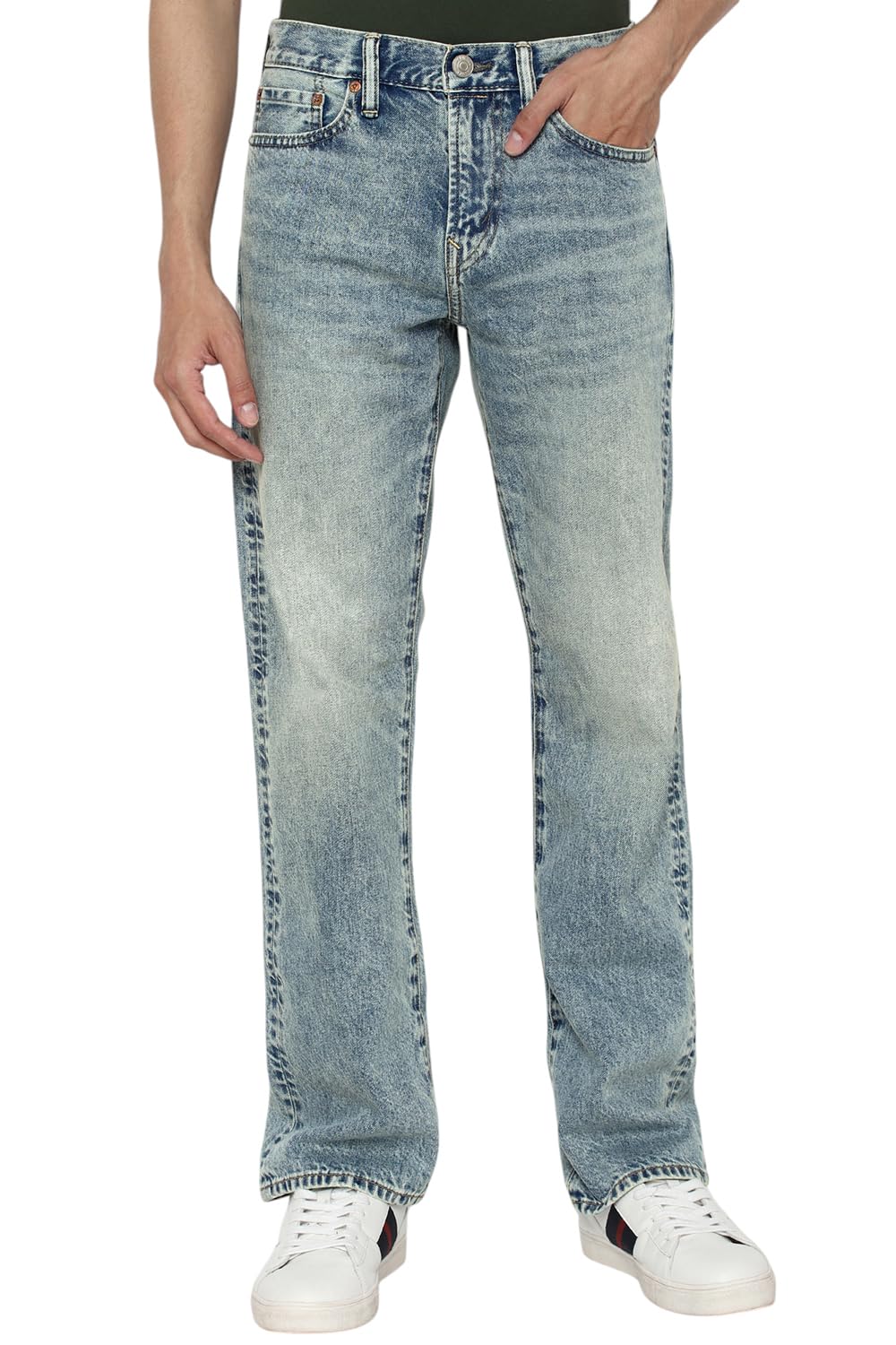 american eagle Men Light Blue Original Bootcut Jean-picture-13