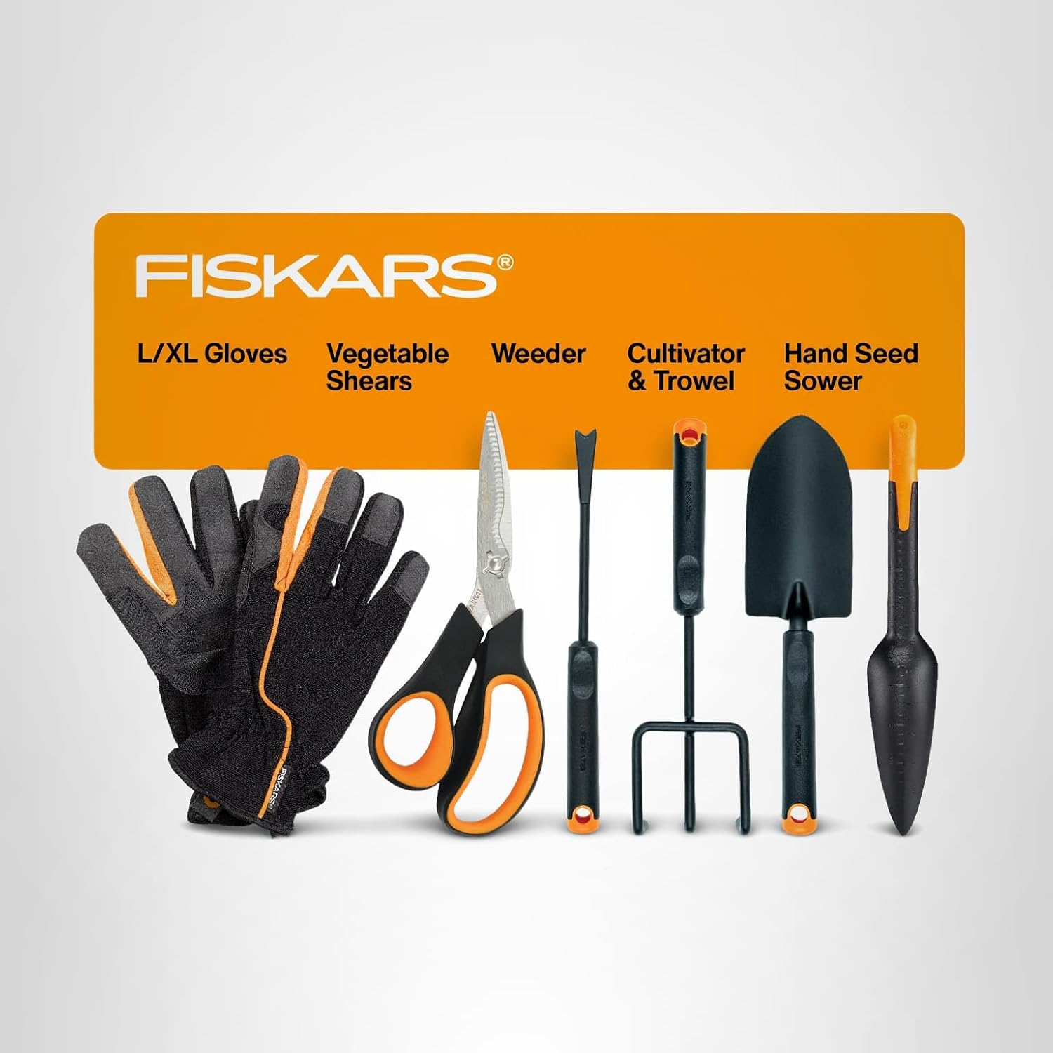 Set de herramientas de jardinería Fiskars 6 piezas