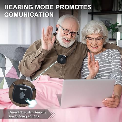 Miniatura 3 de Auriculares inalámbricos para TV con base de carga de transmisor RF de 2.4G, rango de 100 pies, Plug and Play, control de alto volumen, auriculares