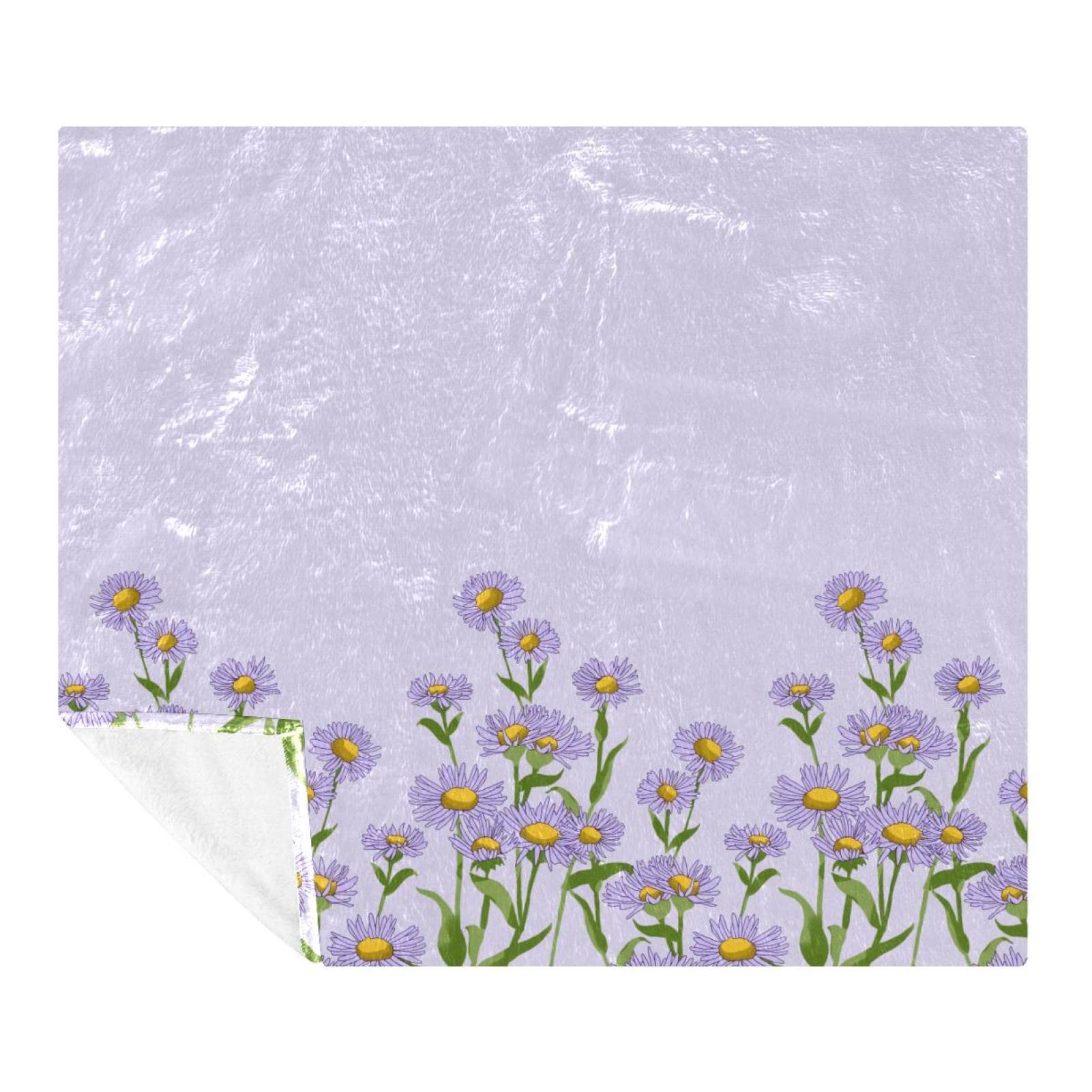 Couverture polaire de literie violette en microfibre premium