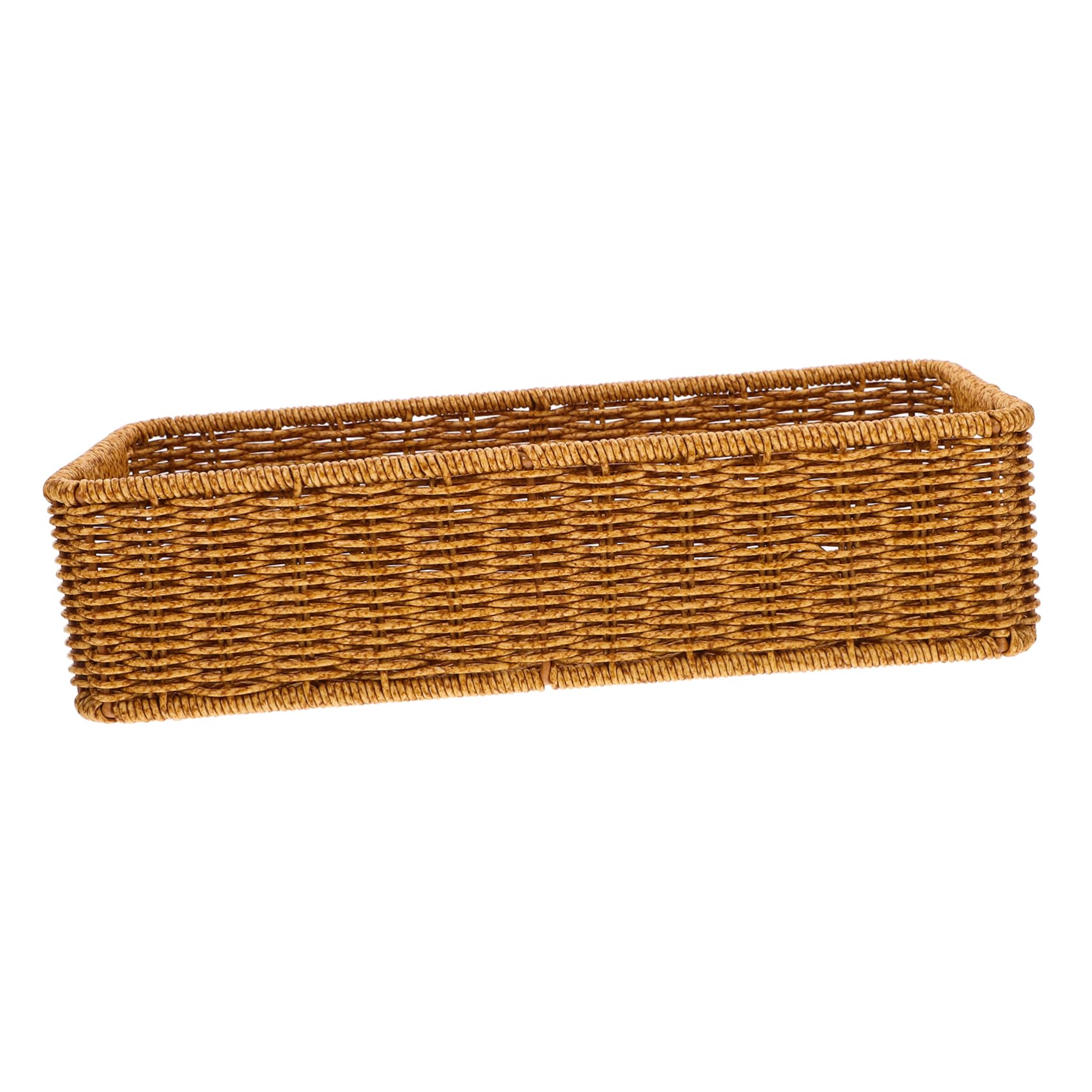 PRETYZOOM 3 Piezas Cesta De Cubiertos De Ratán Organizador De Cubiertos De Cajón Cestas Tejidas Cajón De De Encimera Canastas Nido Decorativas Cubertero De Mimbre Ratán De Plástico