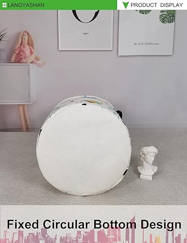Miniatura 7 de LANGYASHAN Cesta de lona plegable para lavandería, cesta organizadora para almacenamiento, contenedores de juguetes, cestas de regalo, ropa de