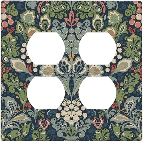 Miniatura 150 de Cubiertas Decorativas para Interruptor de Luz de Palanca Triple Retro Rojo Pulpo Monstruo Ola Marina Azul de 3 Segmentos Cubiertas de Placa de Pared