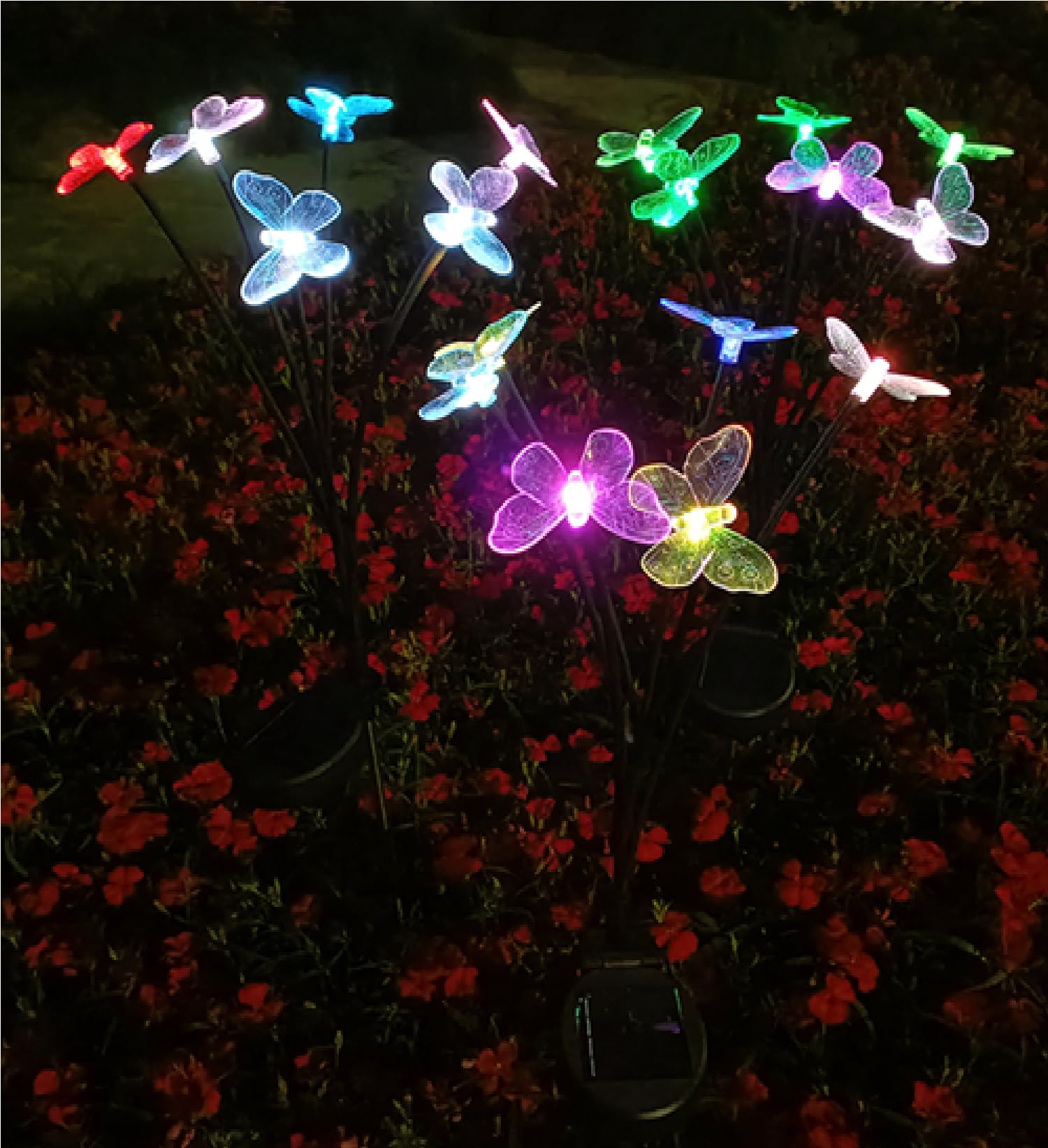 GIGAWATTS GW-910 8 LED Solar Butterfly String Light with 2V Panel 600mAh Battery BIS Approved IP65 Waterproof Fairy Lamp for Wedding Lawn Garden Yard Patio Decoration (1Pc, Multicolor)-image-30