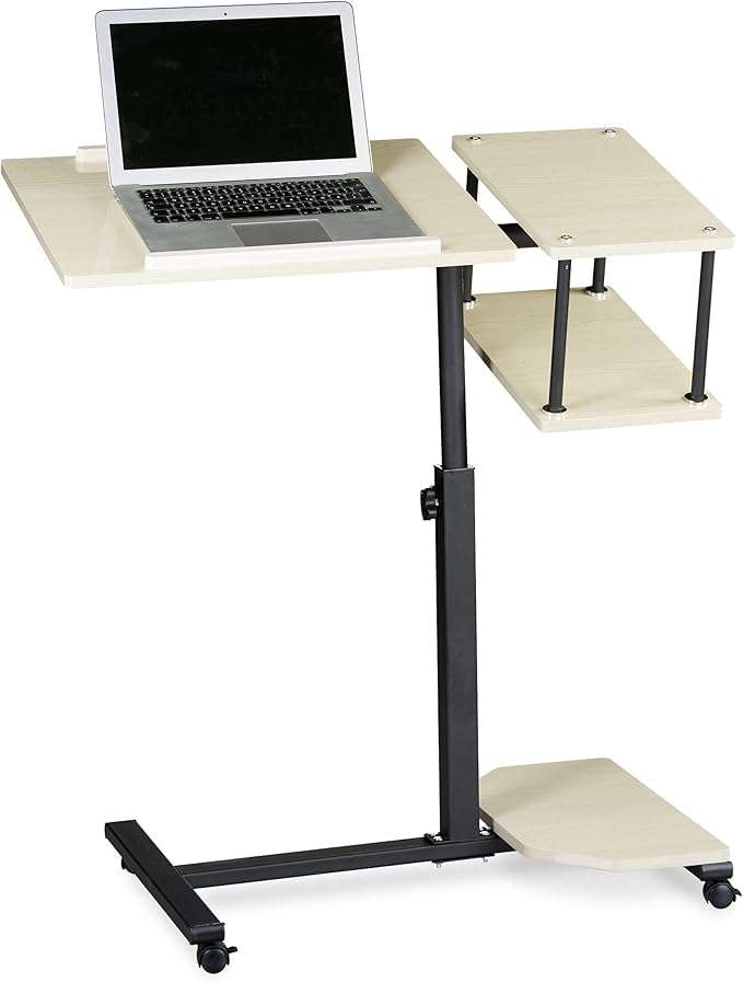 Relaxdays Laptop Desk Height-Adjustable Extra Large Portable Computer ...