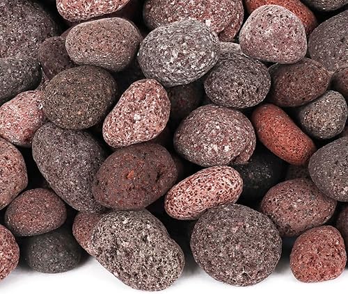 Miniatura 2 de Blue Ridge Brand Lava Rock - Piedras de lava para hoguera color negro y gris - Sustituyen fibra de vidrio - Rocas para paisajismo