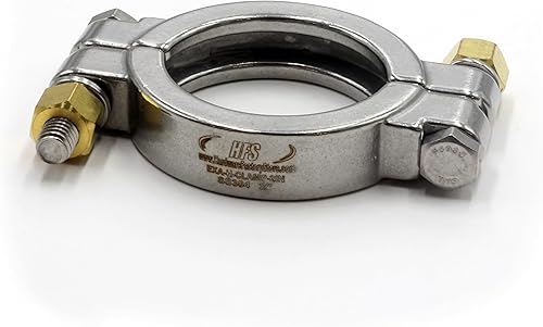 Miniatura 8 de HFS Abrazadera sanitaria del trébol de la triple abrazadera de alta presión de 8", acero inoxidable 304