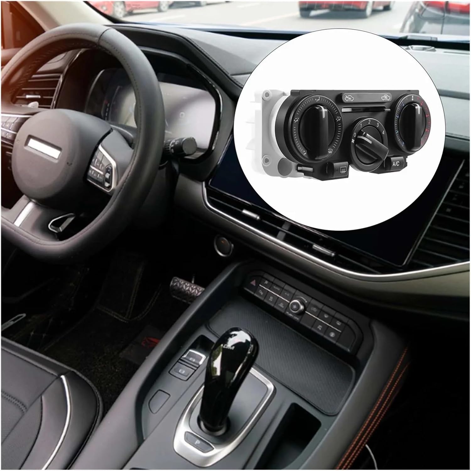 Front Center Dash Air Conditioner A/C Heater Switch Climate Control Button Assembly Compatible with Nissan Tiida Versa C11