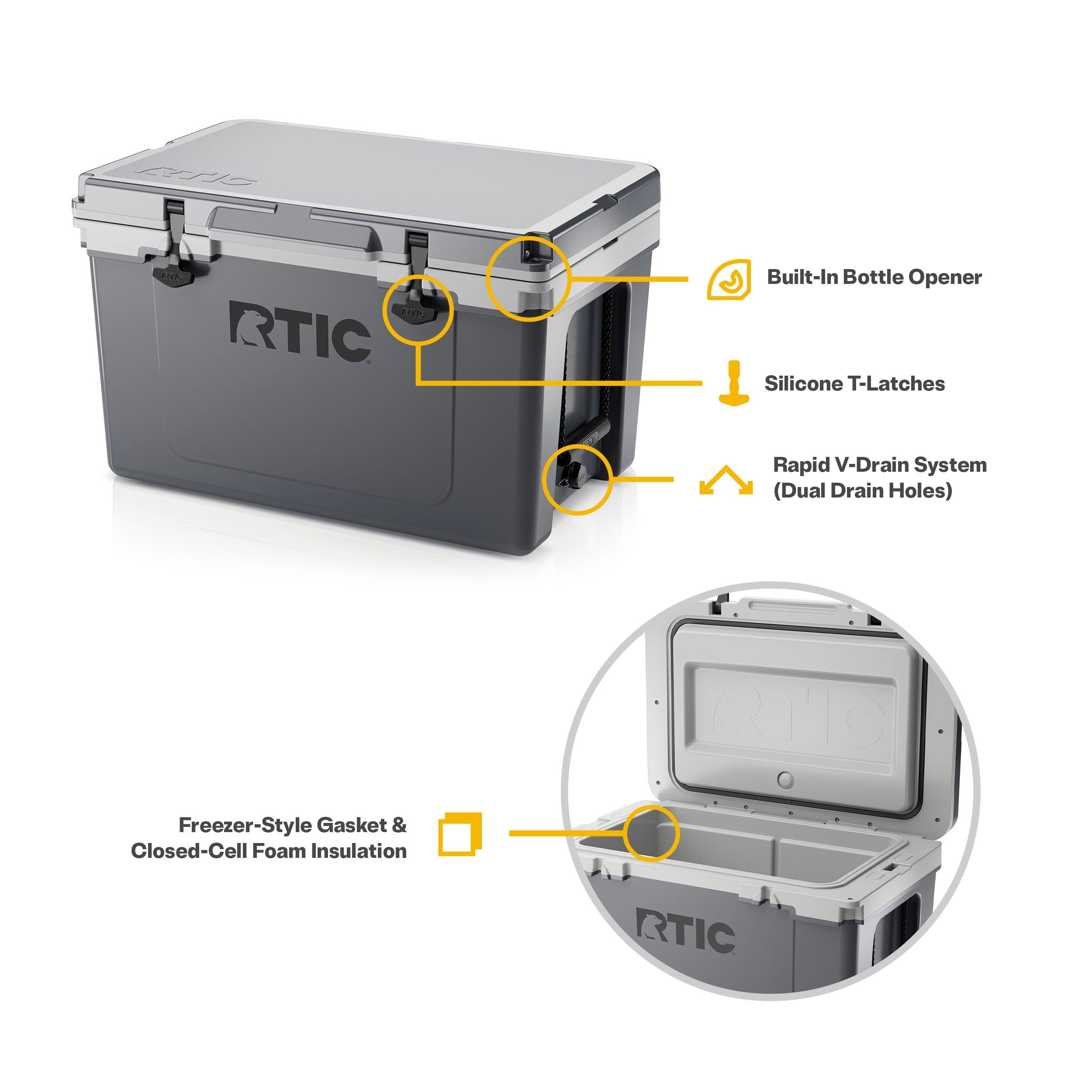 Rtic 52 Qt Ultra-light Cooler Weight RTIC 52 Quart Ultra-Light