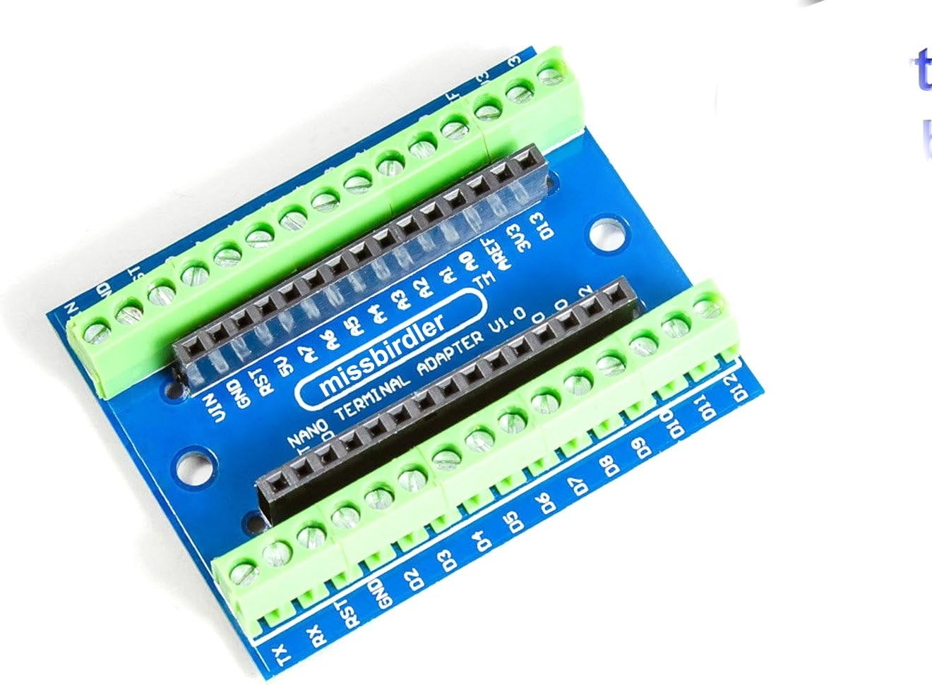 Arduino Terminal Adapter Module for Arduino Nano V3 AVR Atmega 328P Prototyping
