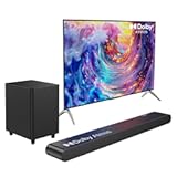 3.1CH Dolby Atmos Soundbar for Smart TV, 390w Virtual Atomos Surround Sound & Wired Subwoofer, 4K HDR Passthrough, HDMI/eARC Home Theater System