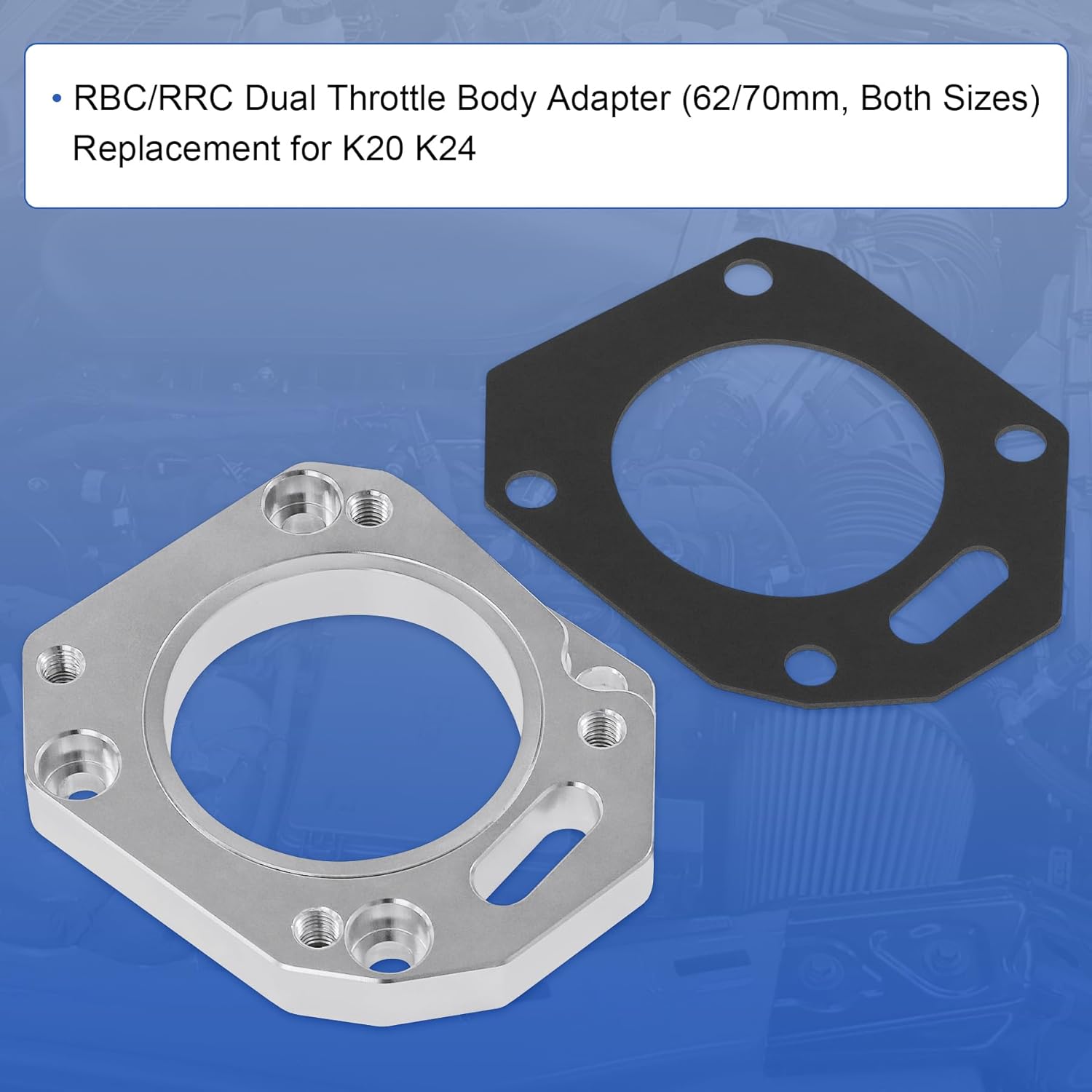 JDMSPEED New RBC/RRC Dual Throttle Body Adapter (62/70mm, Both Sizes) K20 K24