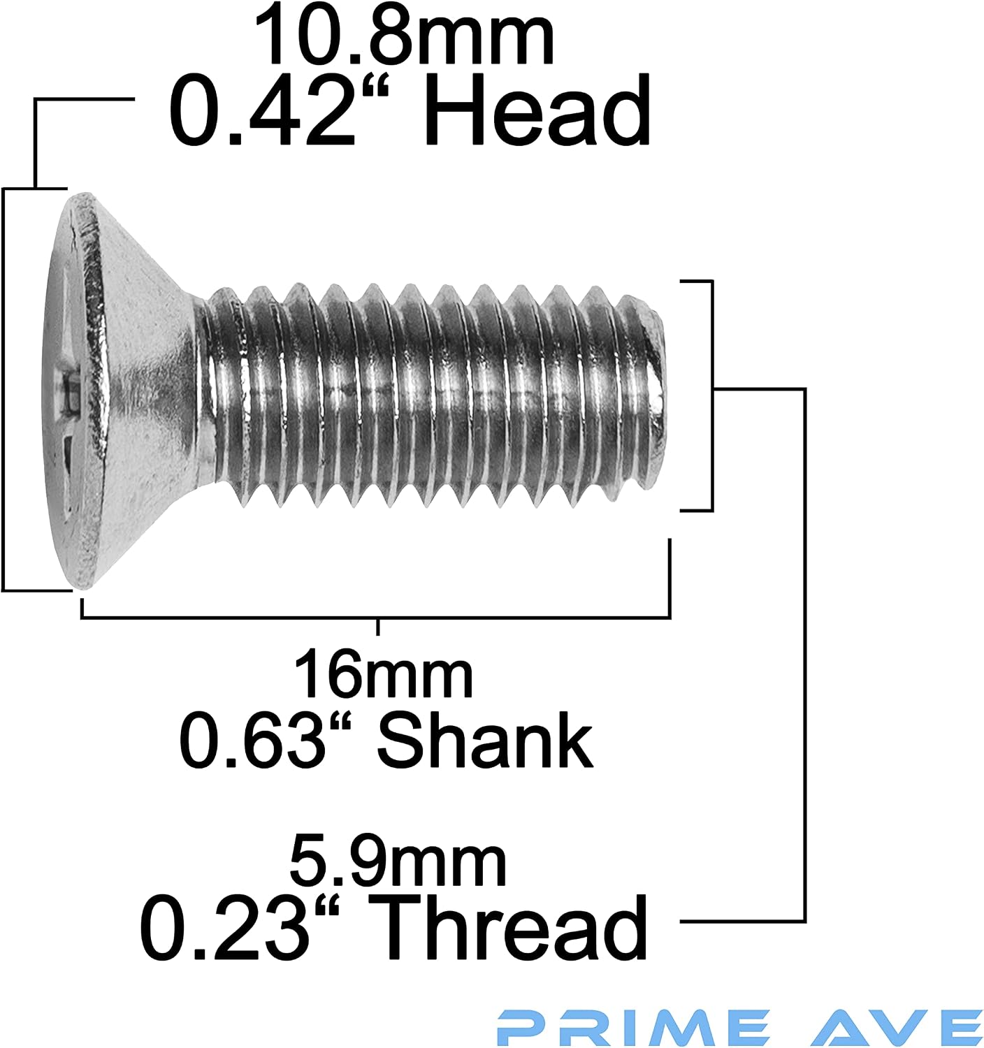 Brake Disc Rotor Screws - Stainless Steel front/rear brake rotor retaining screws - Rust-Proof rotor screws Compatible/Replacement For Hyundai & Kia (Pack of 8)