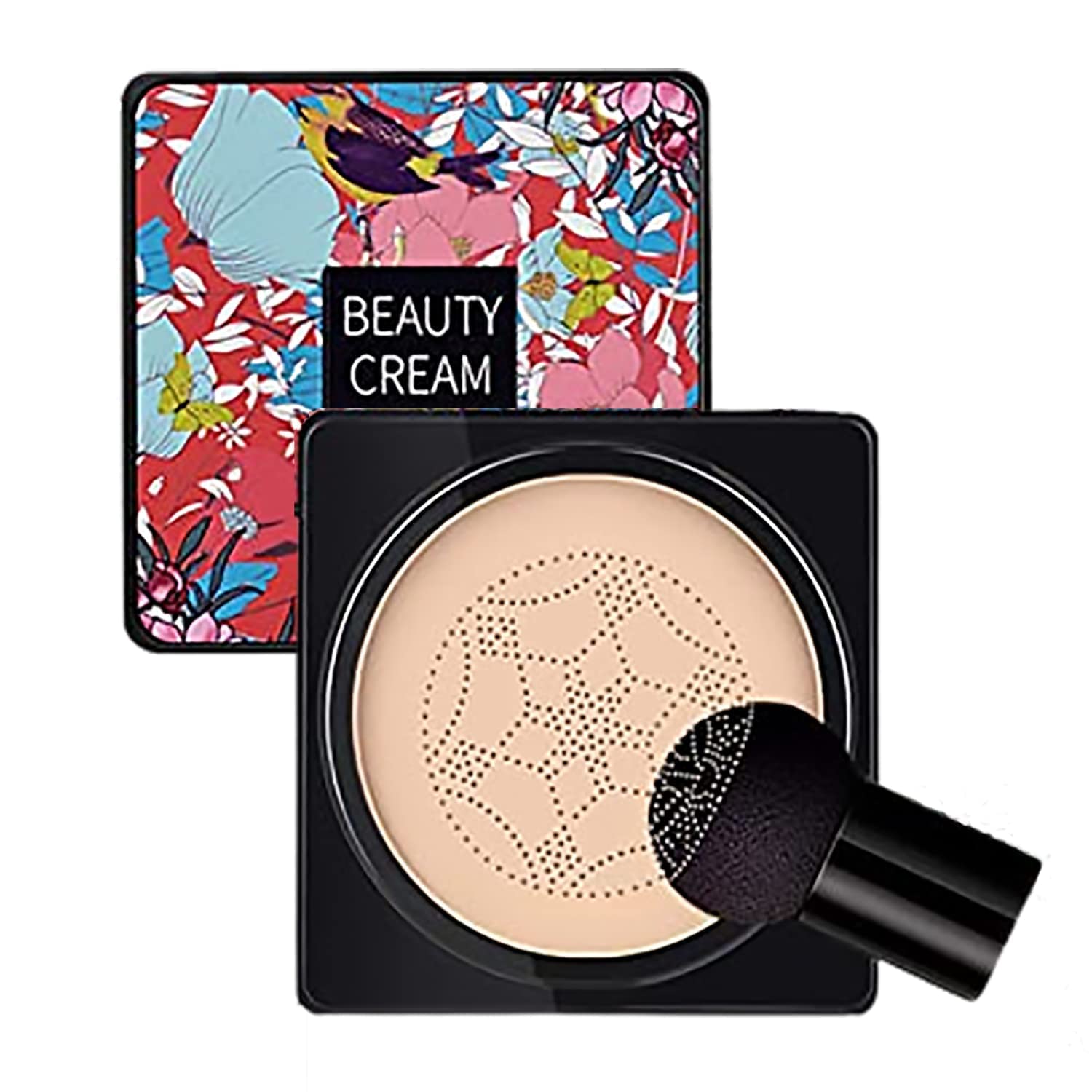 LELEBEAR Ordolava Flawless CC Cream, Mushroom Head Air Cushion Cc Cream, Flawless CC Cream Moisturizing Oil Control Long Lasting Concealer (Ivory White)